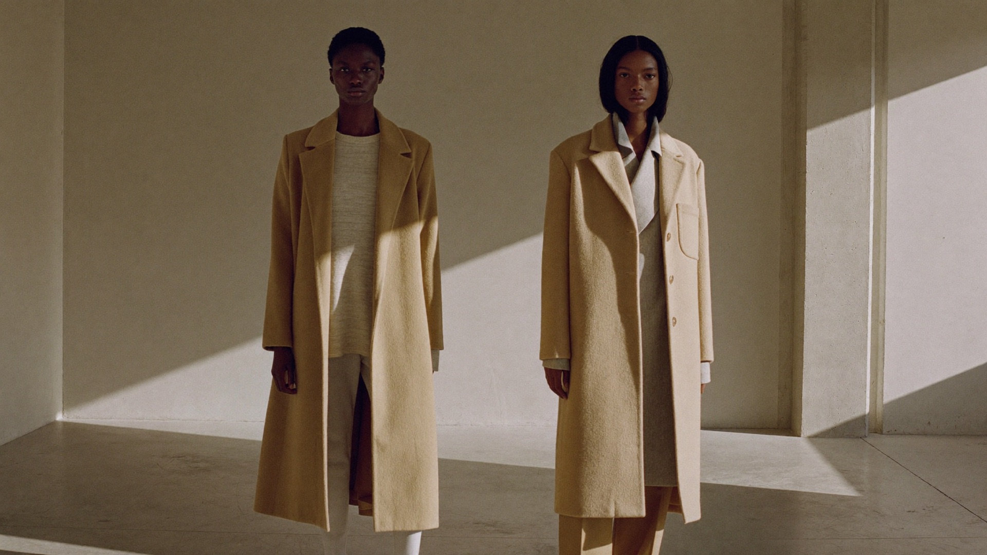 STRATA Sediment Collection editorial — two models in tonal neutral layers