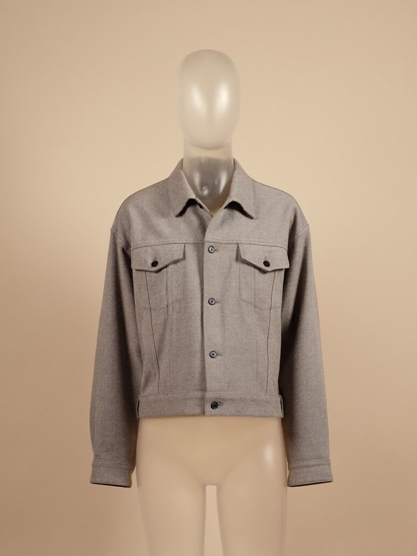 The Overshirt — boxy stone wool overshirt